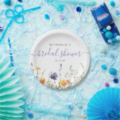 Bruidsfeest wildbloemen papieren bordje (Feest)