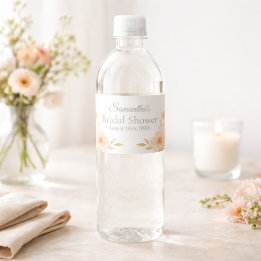 Bruidsfeest Wilde Bloementuinfeest Waterfles Etiket