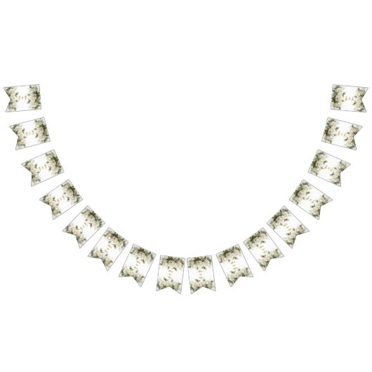 Bruidsfeest witte rozen Miss to Mrs Vlaggetjes (Alle)