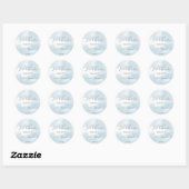 Bruidsfeestcadeau 'Cloud nine' Ronde Sticker (Vel)