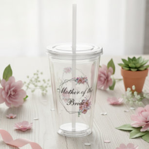 Bruidsfeestcadeau Moeder van de bruid op maat make Acryl Drinkbeker
