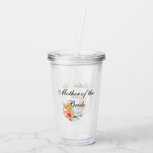 Bruidsfeestcadeau vrijgezellenfeest moeder van de acryl drinkbeker (Achterkant)