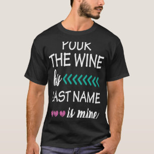 Bruidsfeestgeschenk Wijngaard Bruidsfeest Bruiloft T-shirt