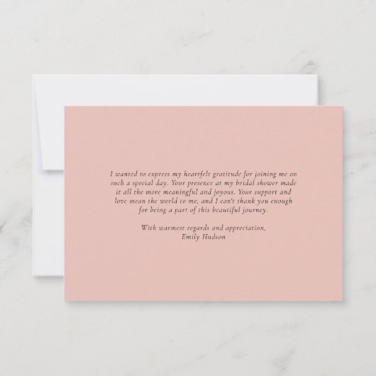 Bruidsfeestje Fresh Off The Market Bedankkaart (Achterkant)