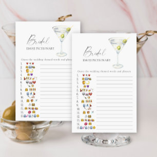 Bruidsfeestje Martini emoji pictionary