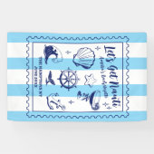 Bruidsfeestje op het strand Laten we ondeugend zij Spandoek (Horizontaal)