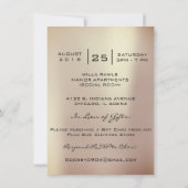 Bruidsfeestje Sweet 16th Kiss Lip Make-up Rose Gou Kaart (Achterkant)