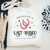 Bruidsfeestje voor Laatste Rodeo Hoefijzers Tote Bag
