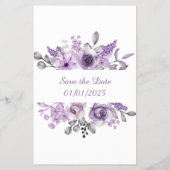 Bruidsfeestkaart Orchidee Over of Onder Flyer (Achterkant)