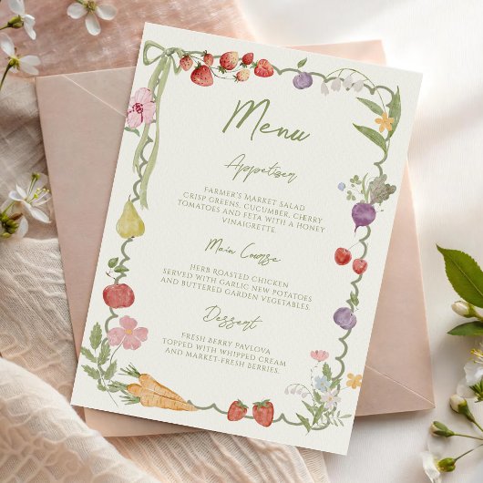 Bruidsfeestmenu Rechtstreeks van de Markt Menu