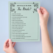 Bruidsfeestspellen Hoe Goed Ken Je De Bruid Flyer (Hand)