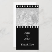 Bruidsfilm Trouw Thema Foto Dank U Bedankkaart (Voorkant / Achterkant)