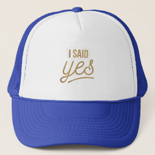 Bruidsgeschenk - Ik Heb Ja Gezegd Goud Folie (nama Trucker Pet