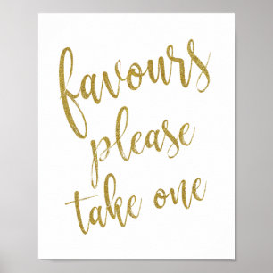 Bruidsgeschenken pak er een Glitter 8x10 Trouwbord Poster