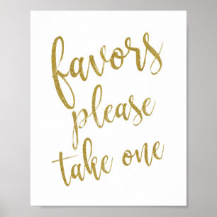 Bruidsgeschenken pak er een glitters 8x10 trouwbor poster