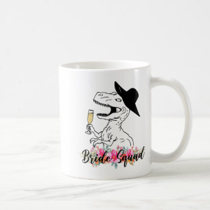 Bruidsgezelschap Dinosaurus Bruidsmeisje Bloem Bru Koffiemok