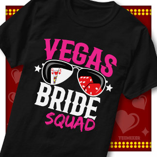 Bruidsgezelschap Vegas Bachelorette Casino Zonnebr T-shirt