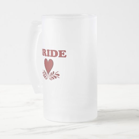 bruidshart matglas bierpul (Voorkant links)