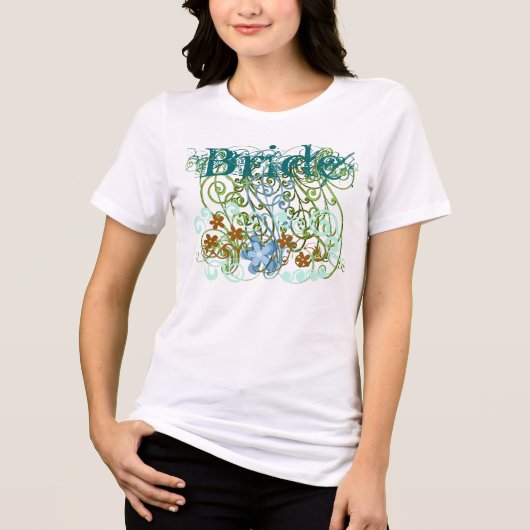 Bruidshemd Tri-Blend Shirt (Voorkant)