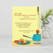 Bruidsjongetjesfeest uitnodigingen of Fonduefeestj (Staand voorkant)