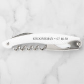 Bruidsjonker aangepaste koks Schroefkurkentrekker Kurkentrekker (Achterkant)