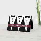 Bruidsjonker Bedankt - Drie Smoking - Aanpasbaar (Voorkant)