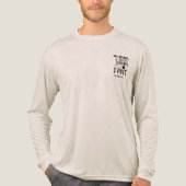 Bruidsjonker Custom Vrienden 3 Putt Golfen Grap Tri-Blend Shirt (Voorkant volledig)