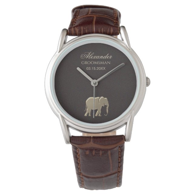 Bruidsjonker geschenk horloge (Voorkant)