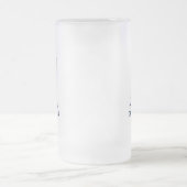 Bruidsjonker in Blauwe Das Matglas Bierpul (Center)