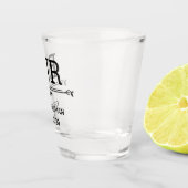 Bruidsjonker Initiaal Shot Glas (Rechts)