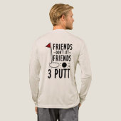 Bruidsjonker op maat vrienden 3 put golf grap shir Tri-Blend shirt (Achterkant)