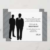 Bruidsjonker verzoekkaart kaart (Voorkant / Achterkant)