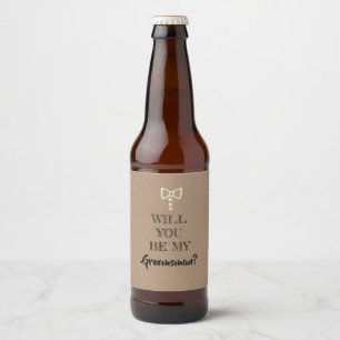 bruidsjonker voorstel bier etiket