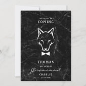 Bruidsjonker voorstel Witte Wolf op Marmeren Achte Kaart (Voorkant)