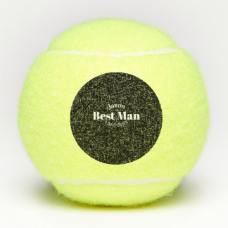bruidsjonker vrijgezellenfeest getuige zwart wit d tennisballen