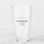 bruidsjonker vrijgezellenfeest voeg naam toe moder glas (Achterkant)