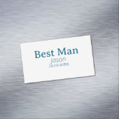 bruidsjonker vrijgezellenfeest voeg naam toe moder magnetisch visitekaartje (Voorbeeld)