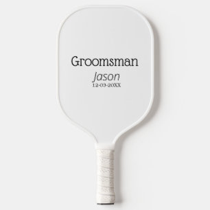 bruidsjonker vrijgezellenfeest voeg naam toe moder pickleball paddle