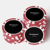 bruidsjonker vrijgezellenfeest voeg naam toe moder poker chips (Opstapeling)