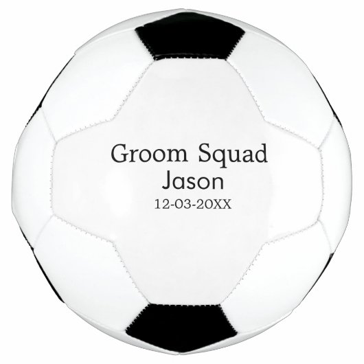 bruidsjonker vrijgezellenfeest voeg naam toe moder voetbal (Voorkant)