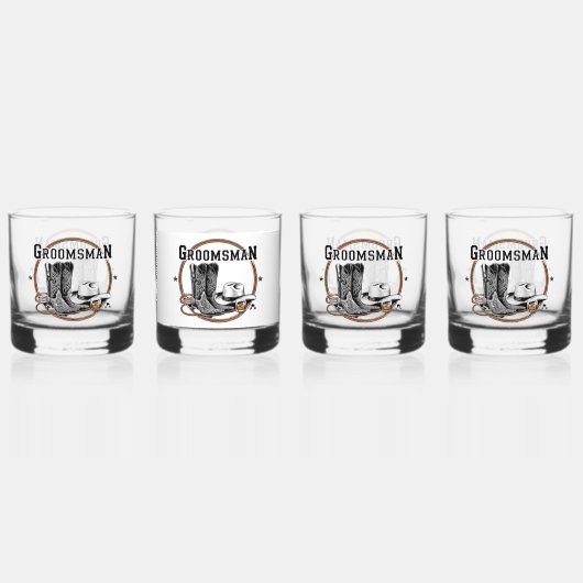 Bruidsjonker whisky glas (Voorkant)