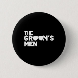Bruidsjonkers Bruidegom Hurken Mannen Bachelor Ben Ronde Button 5,7 Cm