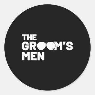 Bruidsjonkers Bruidegom Hurken Mannen Bachelor Ben Ronde Sticker