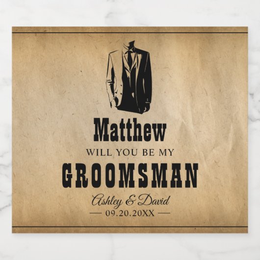 Bruidsjonkers Cadeaus - Ambachtelijke Trouwcadeaus Bier Etiket (Enkel label)