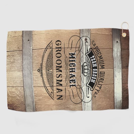 Bruidsjonkers cadeaus golfhanddoek (Horizontaal)