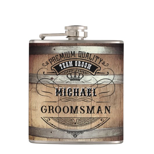 Bruidsjonkers cadeaus heupfles (Voorkant)