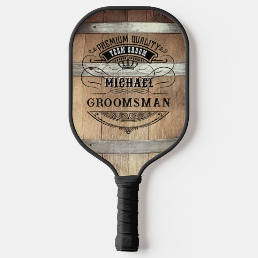 Bruidsjonkers cadeaus pickleball paddle (Achterkant)