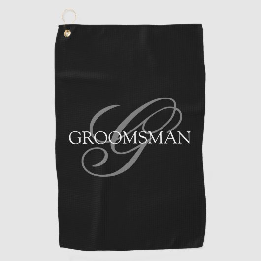 Bruidsjonkers cadeautas golfhanddoek (Voorkant)