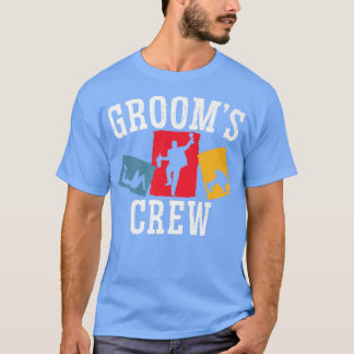 Bruidsjonkers Crew Bruidegom Squad Jonggezellen Na T-shirt
