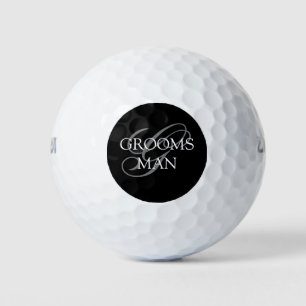 Bruidsjonkers Monogram Huwelijk Golfballen
